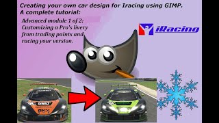 Iracing -Trading paints /Gimp: Personalizing a Pro's design for yourself and racing your version.