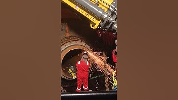 Grinding Ball Joint of the Pipeline #trending #youtubeshorts #shortvideo #dadoysarj #shorts