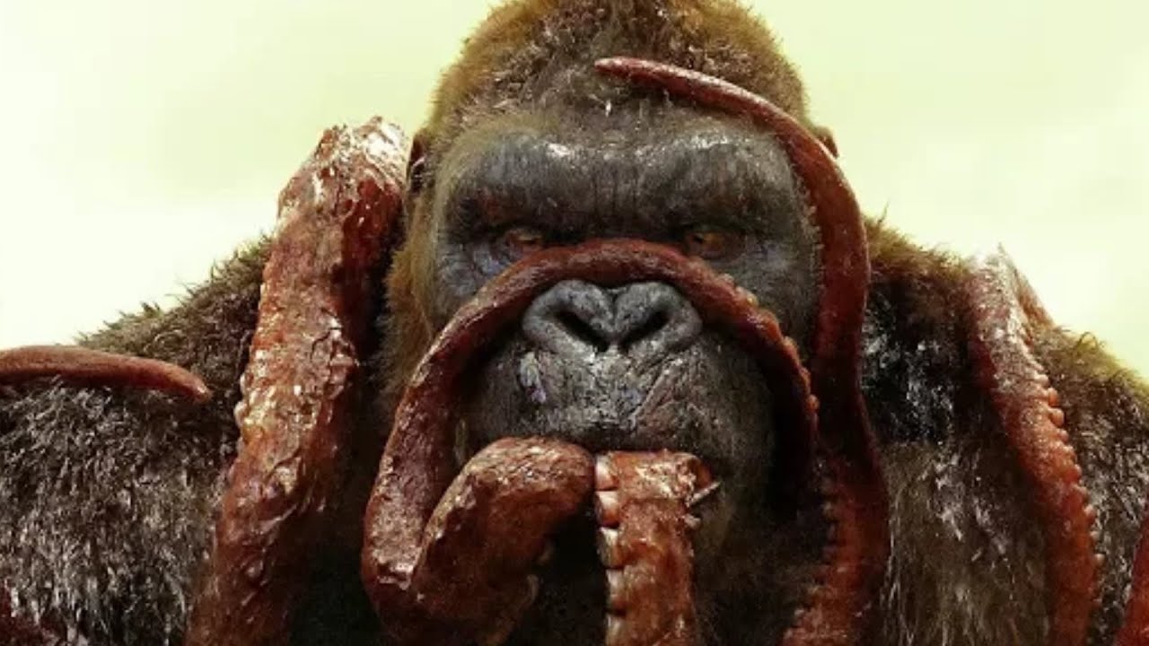 KONG vs GIANT SQUID - Fight Scene Kong: Skull Island (2017) Movie Clip HD