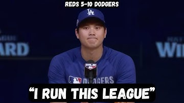 Shohei Ohtani TROLLS Aaron Judge after 2 Home Run game - PostGame Interview - Reds vs Dodgers Game 1