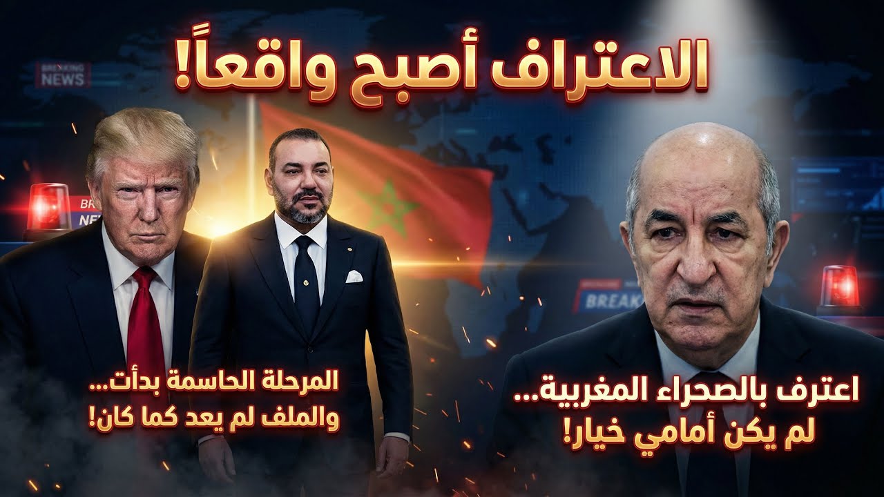  اعتراف جزائري مفاجئ… تبون مضغوط يقر بالصحراء المغربية بينما واشنطن تجهز المرحلة الحاسمة!