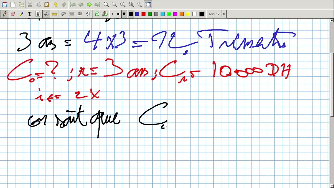 Mathématiques Financières Vidéo N 52 : Exercice Corrigé "Les intérêts composés