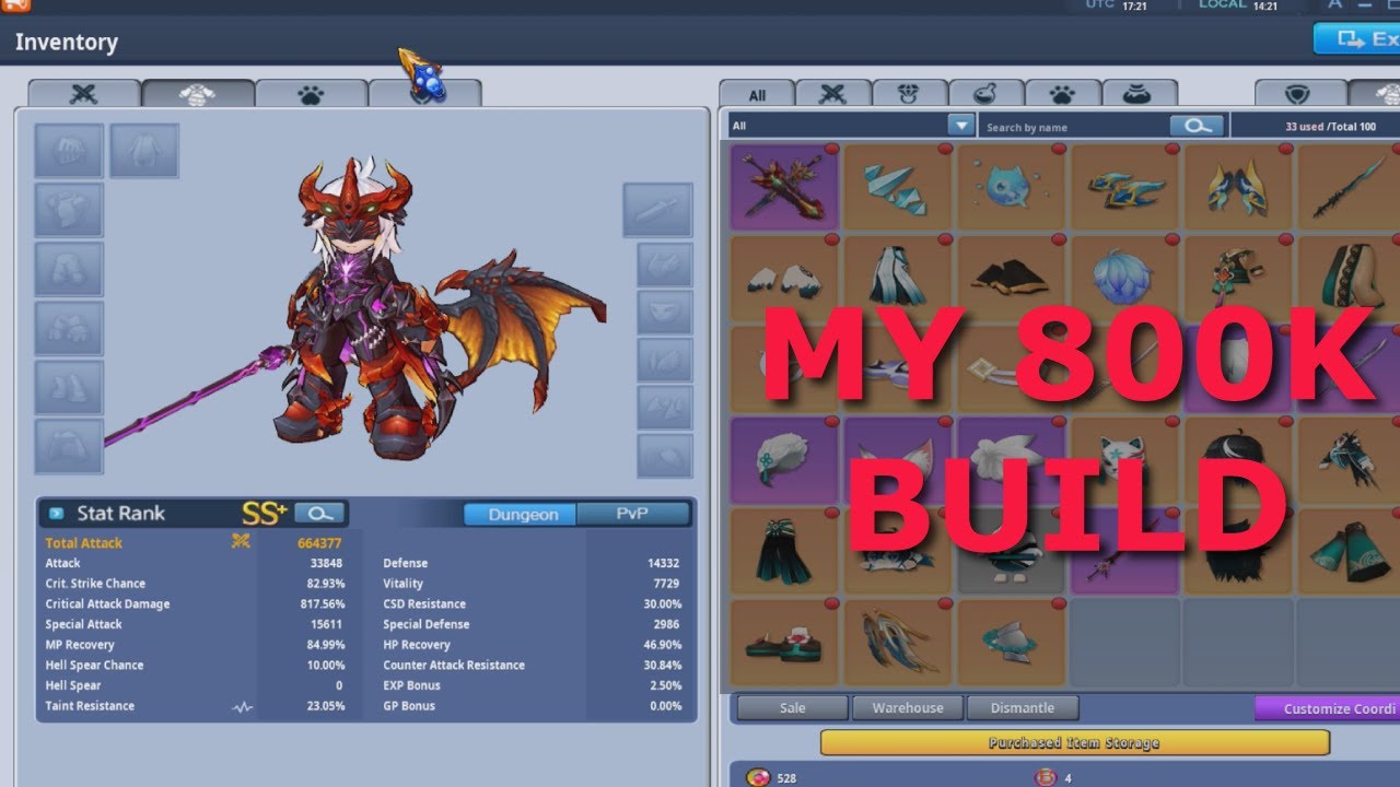 早い者勝ち　undefeated set up Showing My 800K Build (Uno) - Grand Chase Classic - YouTube