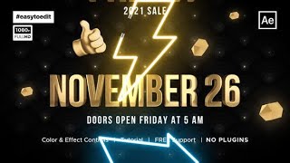 Black Friday Sale Promo | After Effects Template