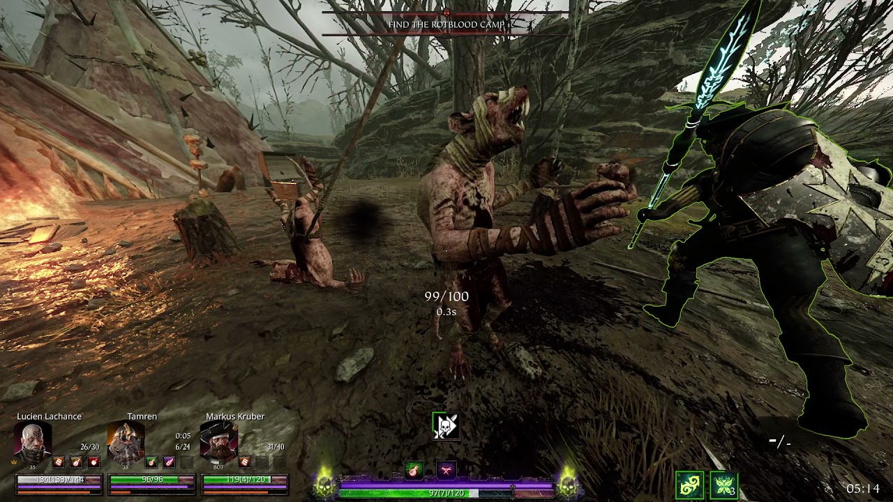 Vermintide 2 - War Camp Legend (SOTT Sword / Moonfire Bow)