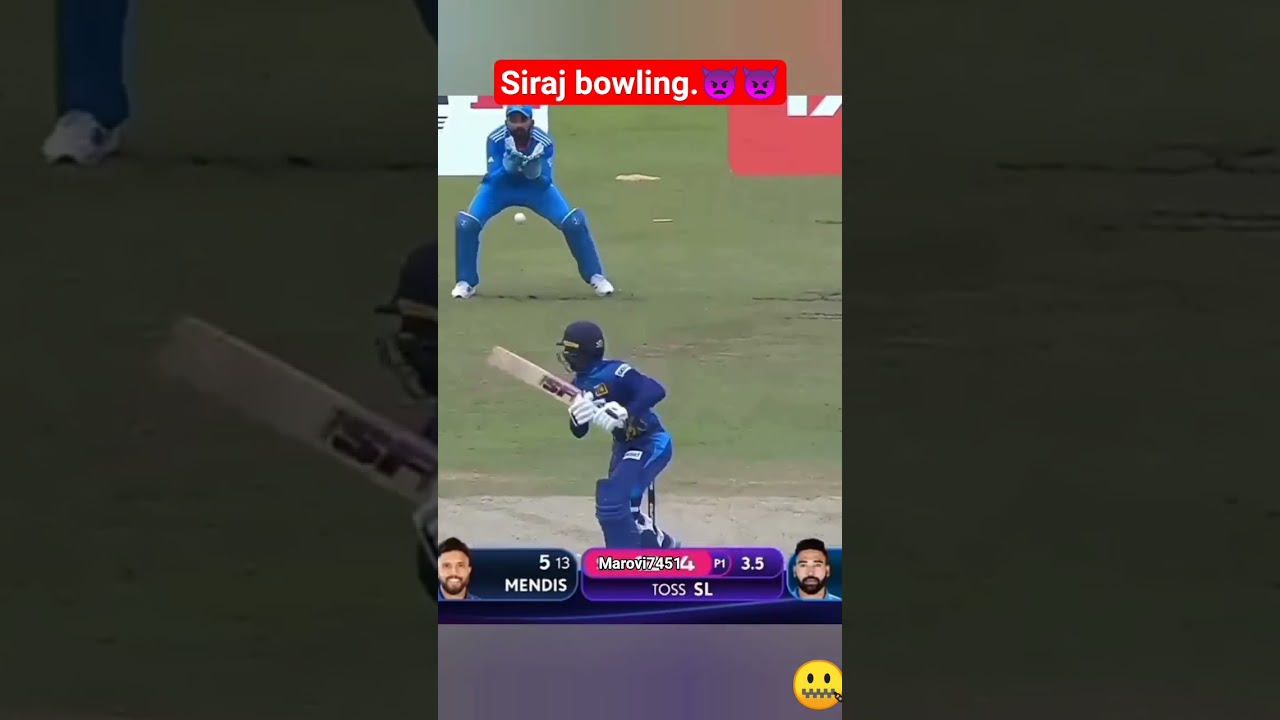 Siraj bowling VS srilanka in Asia Cup final 