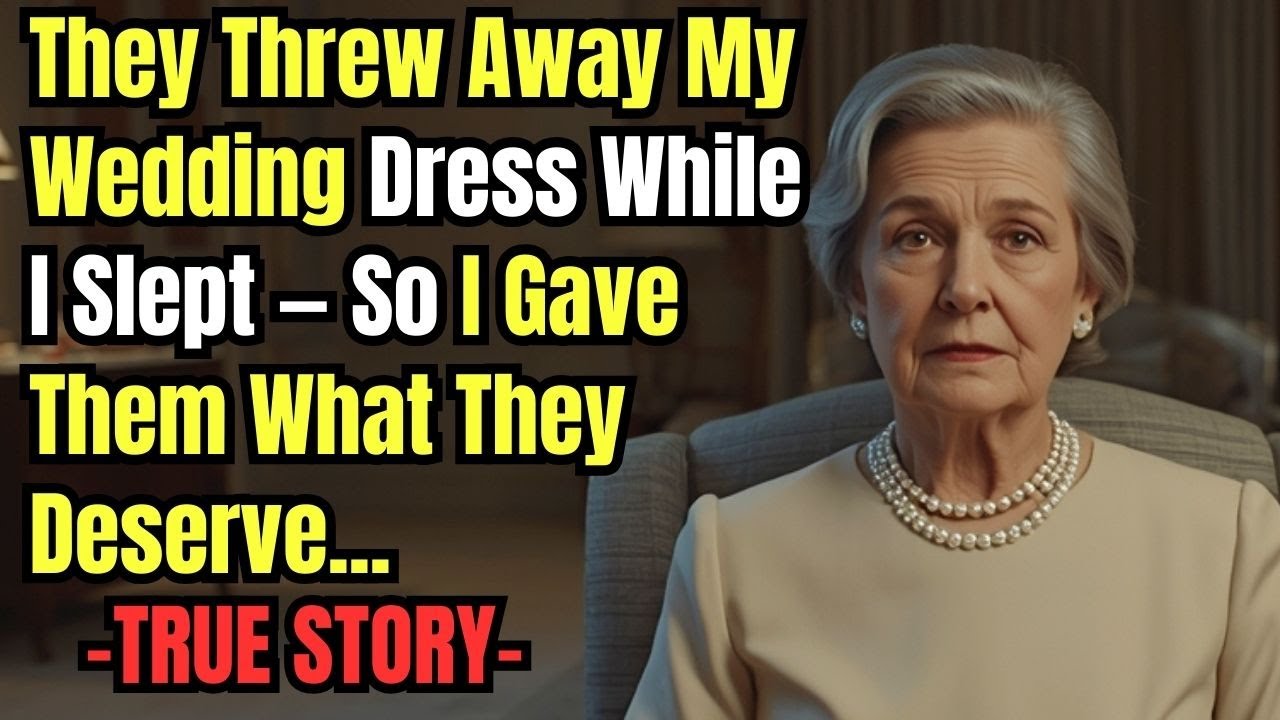 The morning I heard that familiar sharp laugh echoing down the hall, I knew something of mine was being destroyed. My daughter-in-law stood in my doorway holding my wedding dress, the one my late...