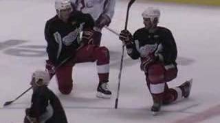 Detroit Red Wings practice in Grand Rapids