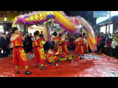106年2月8日農1/12新莊武聖廟年例繞境(7)基隆長興龍獅團4