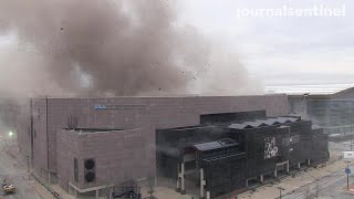 Watch video of the Bradley Center roof demolition