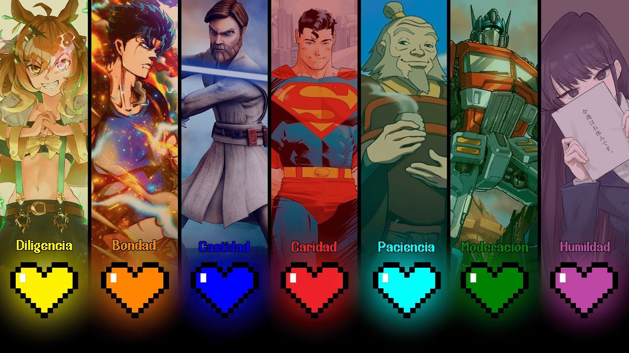 Virtudes y Pecados Capitales explicados con personajes de ficción