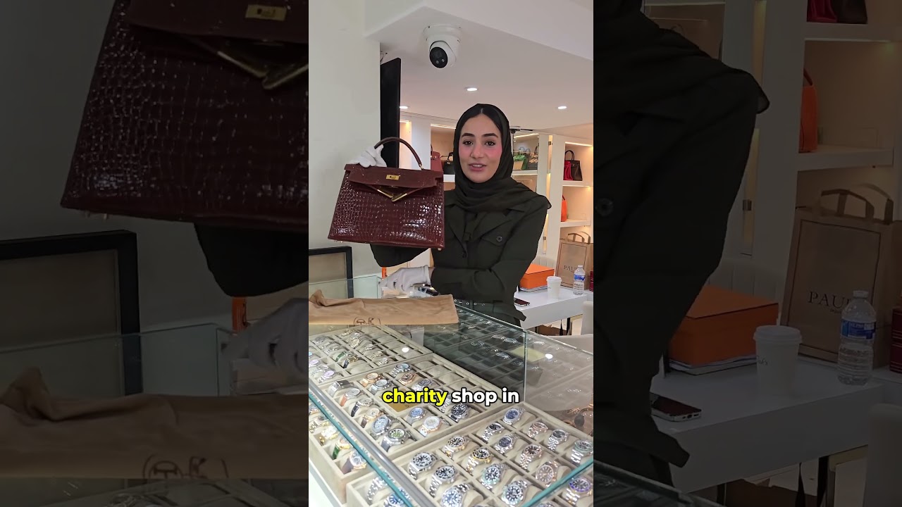 can you believe she found this bag in a charity shop? 😱👜🎗️ Part 2