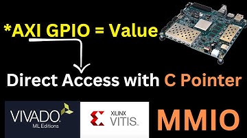 AXI GPIO & Memory-mapped I/O (MMIO) : read/write to peripherals using a C pointer & control user I/O