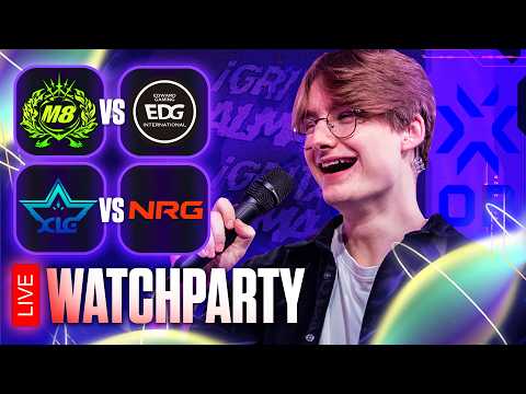 🔴 M8 v EDG / XLG v NRG - VALORANT Masters Santiago 2026 #vctwatchparty​