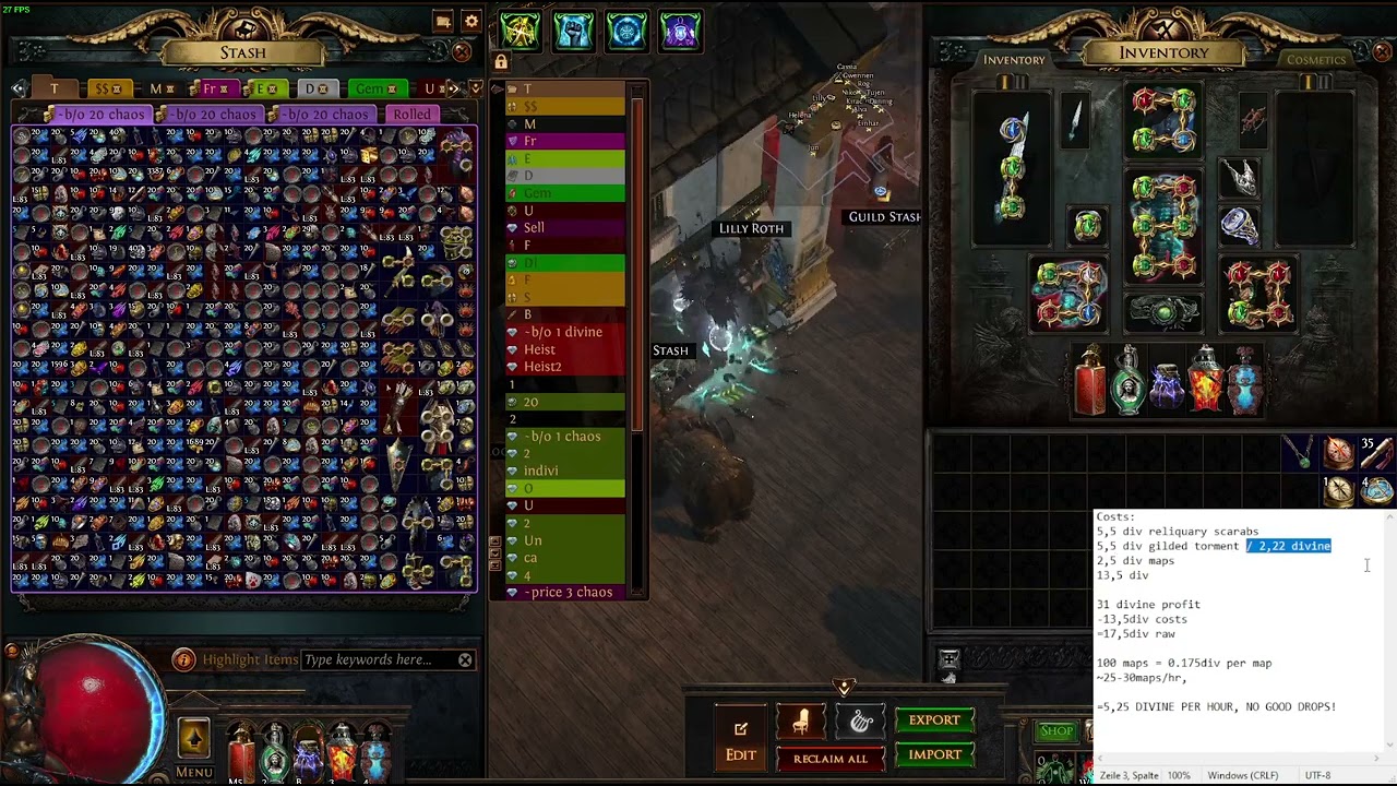 3.23 100 Crimson Temples - Rarity loot table - Meticulous Appraiser vs. Wandering Path?