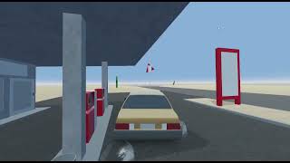 Driver physics test with another car