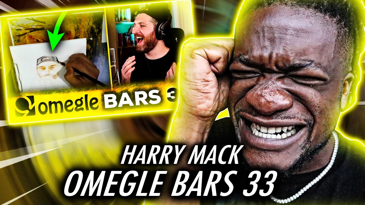 Harry Mack Does EPIC 12-Minute One-Take Freestyle While Artist Draws Him | Omegle Bars 33 (REACTION)