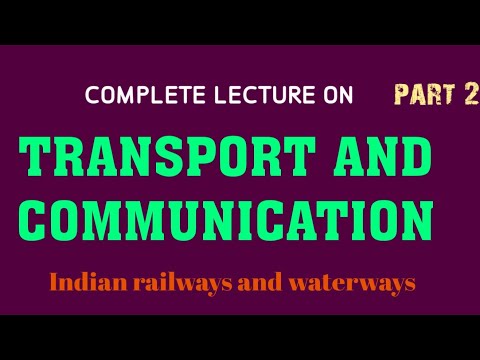 RAILWAYS AND WATERWAYS||TRANSPORT AND COMMUNICATION