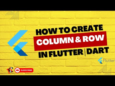 Column and Row  Flutter | Dart language