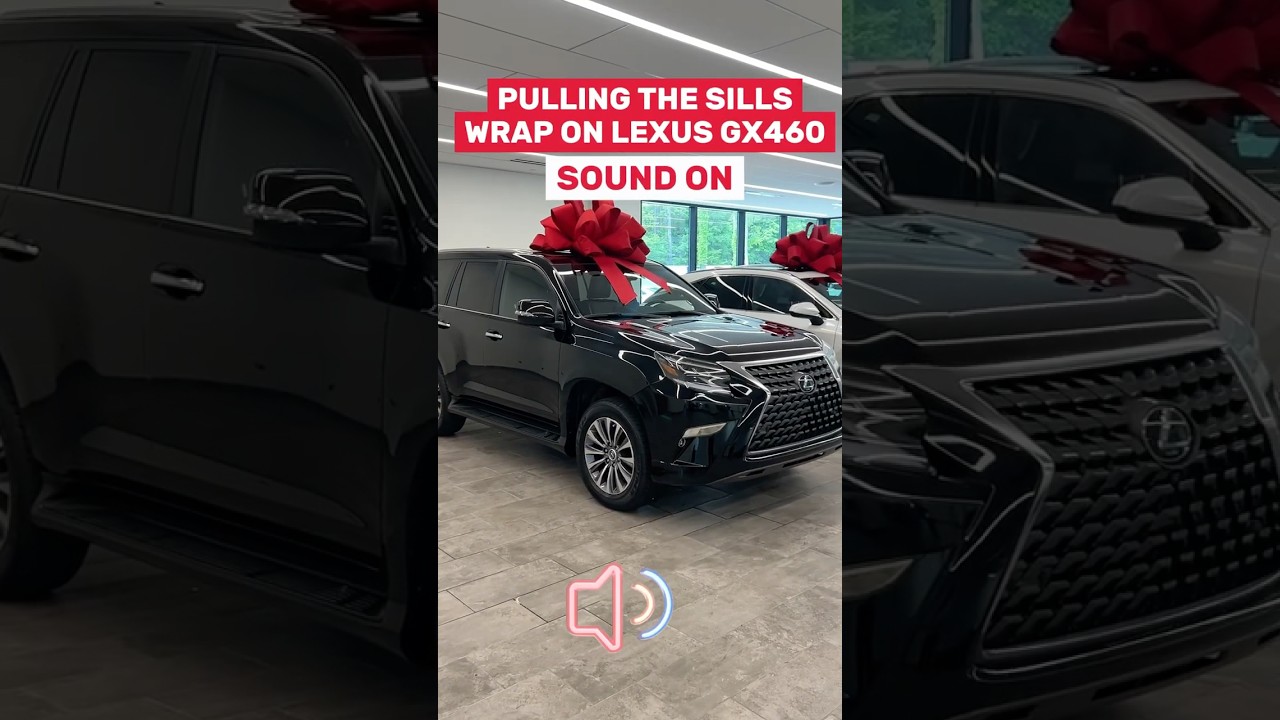 The Lexus GX460 stands for the final generation for the V8. Hear how the sill wrap is coming off