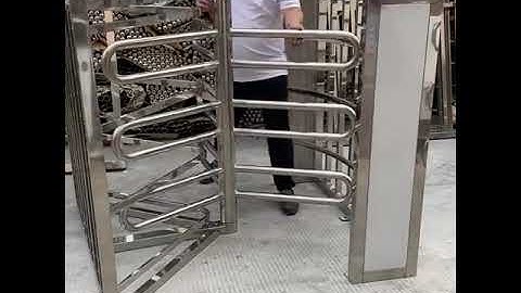 Security Electronic RFID Rotary Waist Height Turnstiles Access Control System