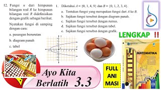 LENGKAP !! Ayo Kita Berlatih 3.3 Kelas 8 SMP/MTs Relasi & Fungsi Matematika Buku BSE halaman 114 115 screenshot 2