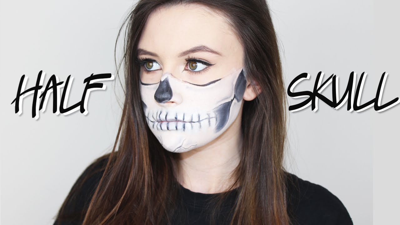 Half Skull Tutorial | ohemgeeitsmaya - YouTube