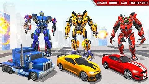 Grand Robot Car Transform  Game (Bumblebee) Android iOS Gameplay