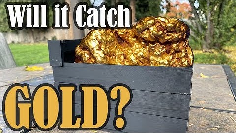 Can A Miniature 3D Printed Gold Cube* Catch Gold? (Gold Prospecting)