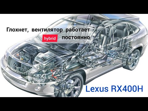 Lexus RX400h замена электро помпы инвертора, electric pump replacement.