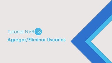 [ES] NVR Tutorial 18 Setting - Add/Delete User & User Access