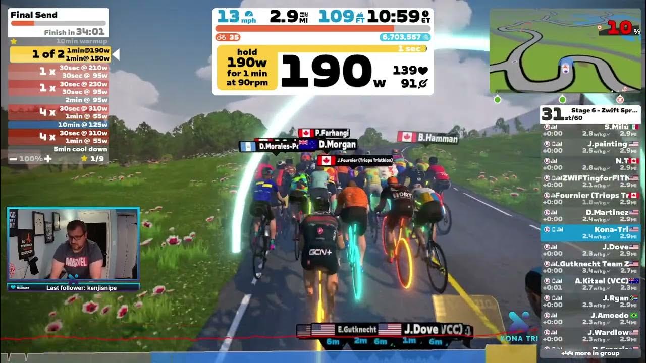 Zwift Spring Training Stage 6 (Workout) YouTube