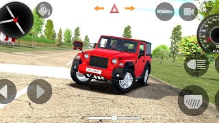 Dollar  (Song) Modified Mahindra Red Thar 😈 || Indian Cars Simulator 3D || Android Gameplay #1