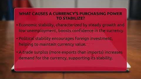 What Causes A Currency