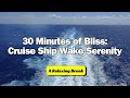 30 minutes of bliss cruise ship wake serenity