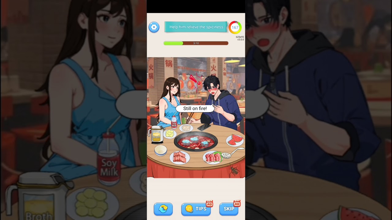 Crazy Brain Puzzle Challenge!  Help him to relieve the spiciness 