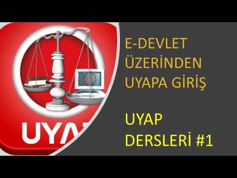 E-İMZA İLE E-DEVLET ÜZERİNDEN UYAPA GİRİŞ I UYAP DERSLERİ #1