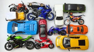 Various Diecast Model Cars & Bikes 1:12 Scale, Lamborghini, Ford Ranger, KTM Duke, Kawasaki 188