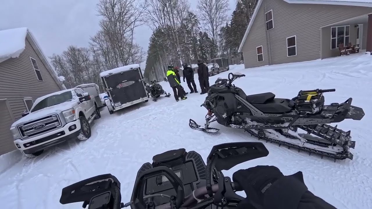 Snowmobiling in the Upper Peninsula Day 1