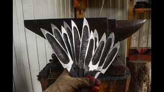 Ковка якутского ножа, якутские ножи от кузницы Вещий лес