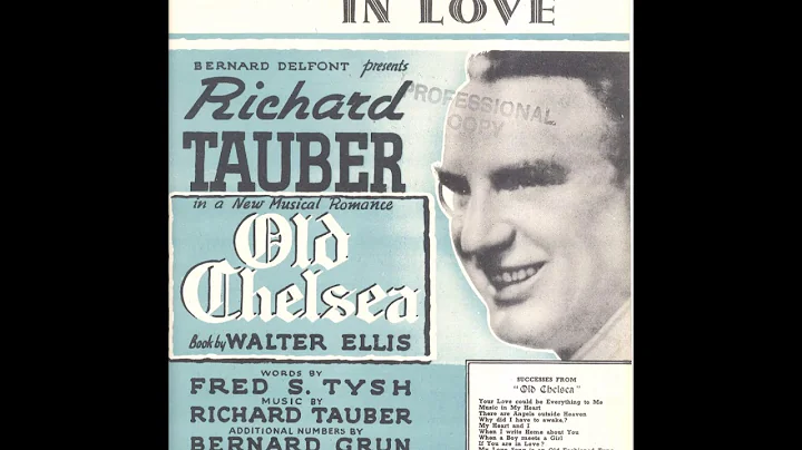 Richard Tauber and Nancy Brown  If You Are in Love
