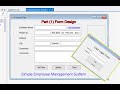 Employee management system using Visual Basic .Net - Part (1) Form design