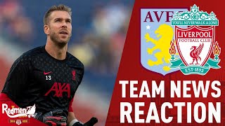 Aston Villa v Liverpool | Team News Reaction LIVE