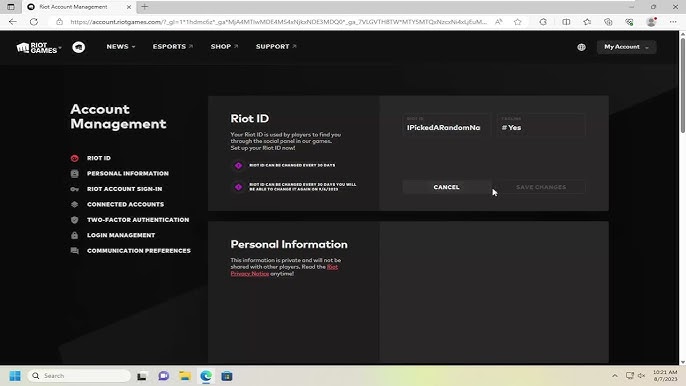 How To Change Riot Account Sign In Username (2023) 