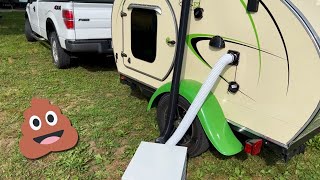 Never use a USED SEWER HOSE for a Teardrop Camper Air Conditioner install