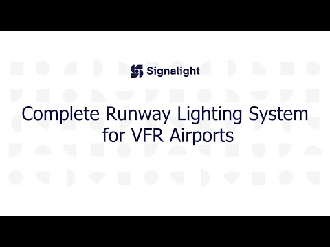 Complete Runway Lighting System for VFR Airports Simulation