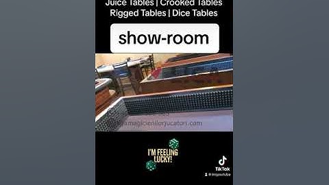 Showroom with Juice Tables | Crooked Dice Tables | Craps Tables | Remote control dice Tables CeeLow