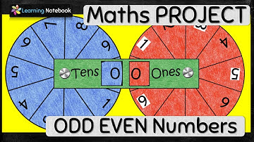 Maths Working Model 0 To 99 Numbers, Odd Even Numbers Maths Project, Activity, TLM