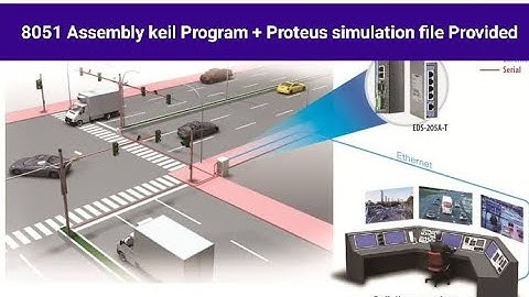 Traffic light control system in microcontroller 8051||Traffic light system in 8051 hardware