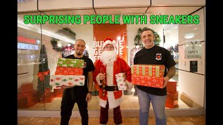 SURPRISING PEOPLE WITH SNEAKERS AT CHRISTMAS